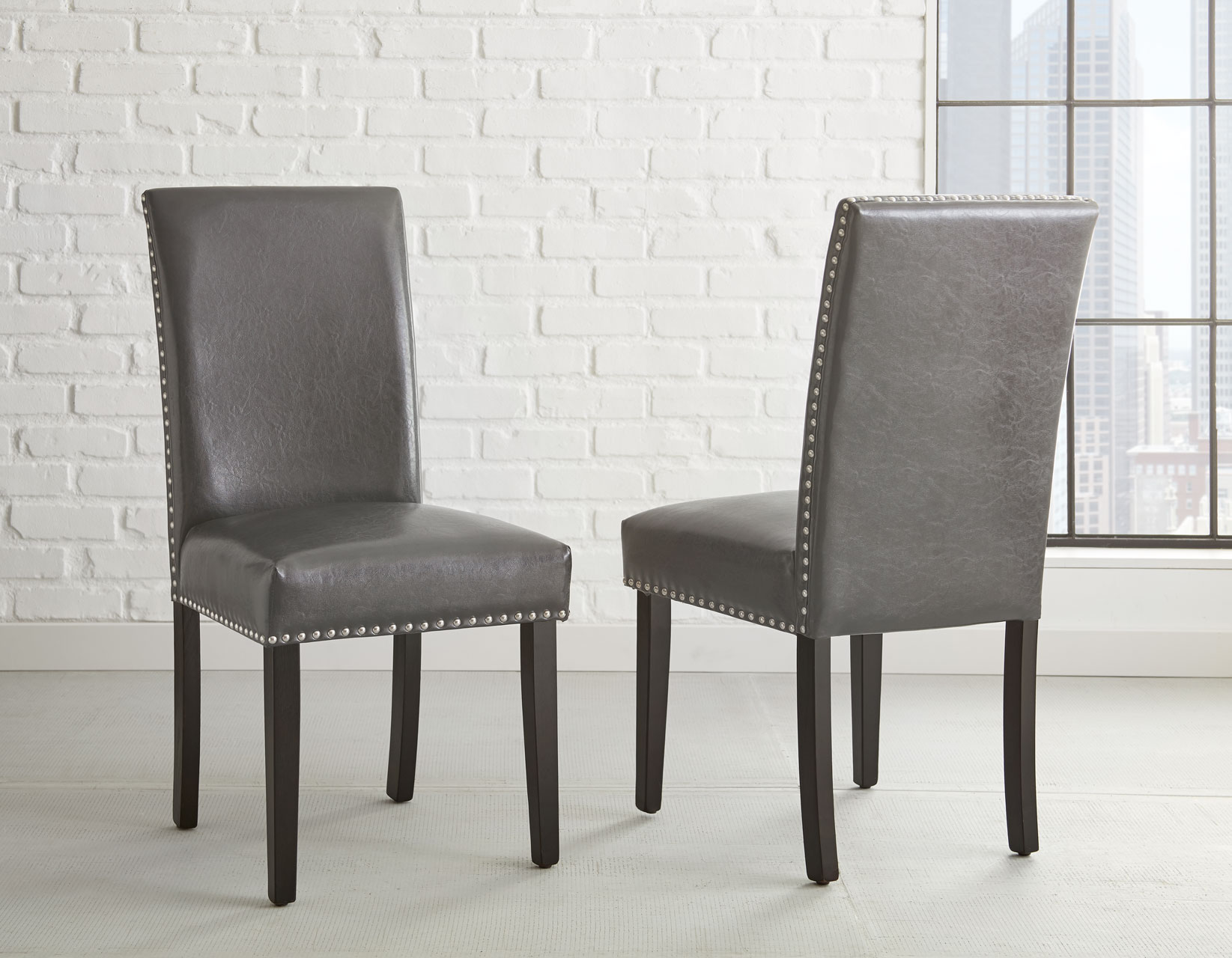Verano Black PU Side Chair - Image 4