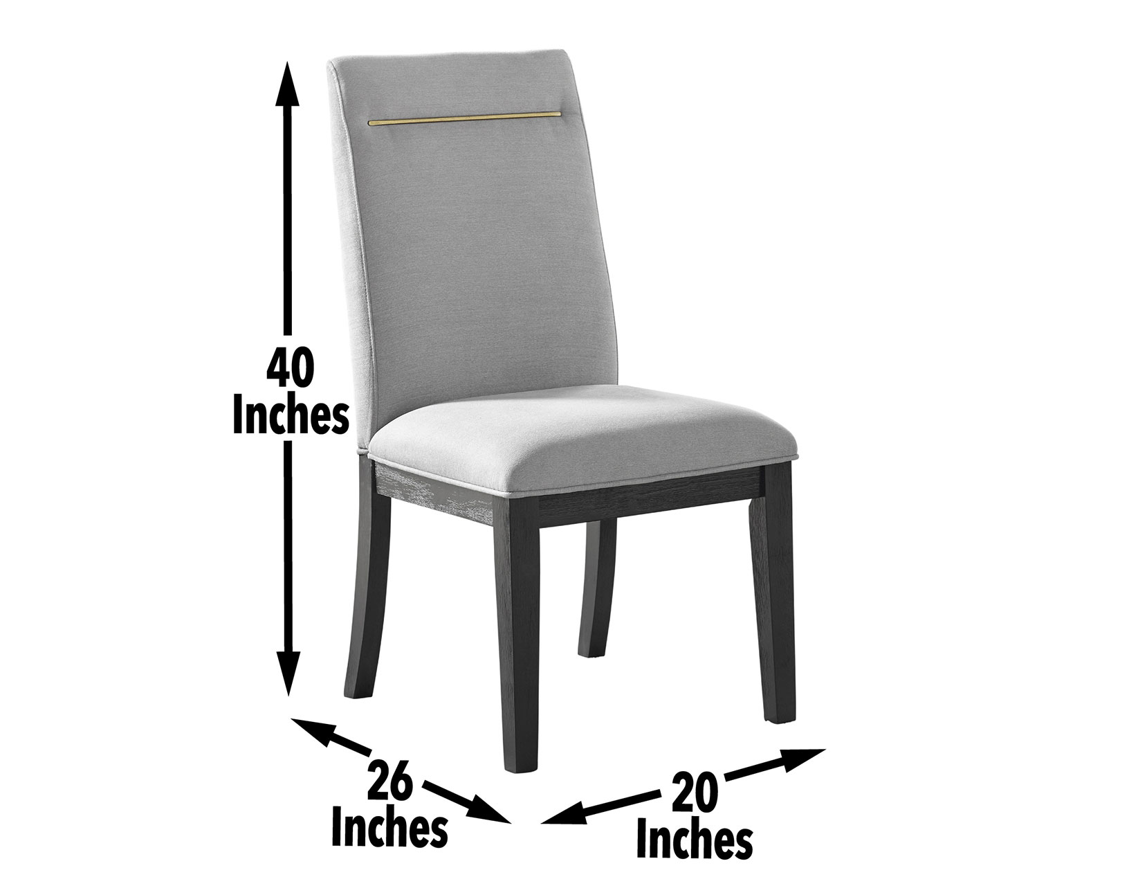 Yves Performance Side Chair, Grey - Image 6