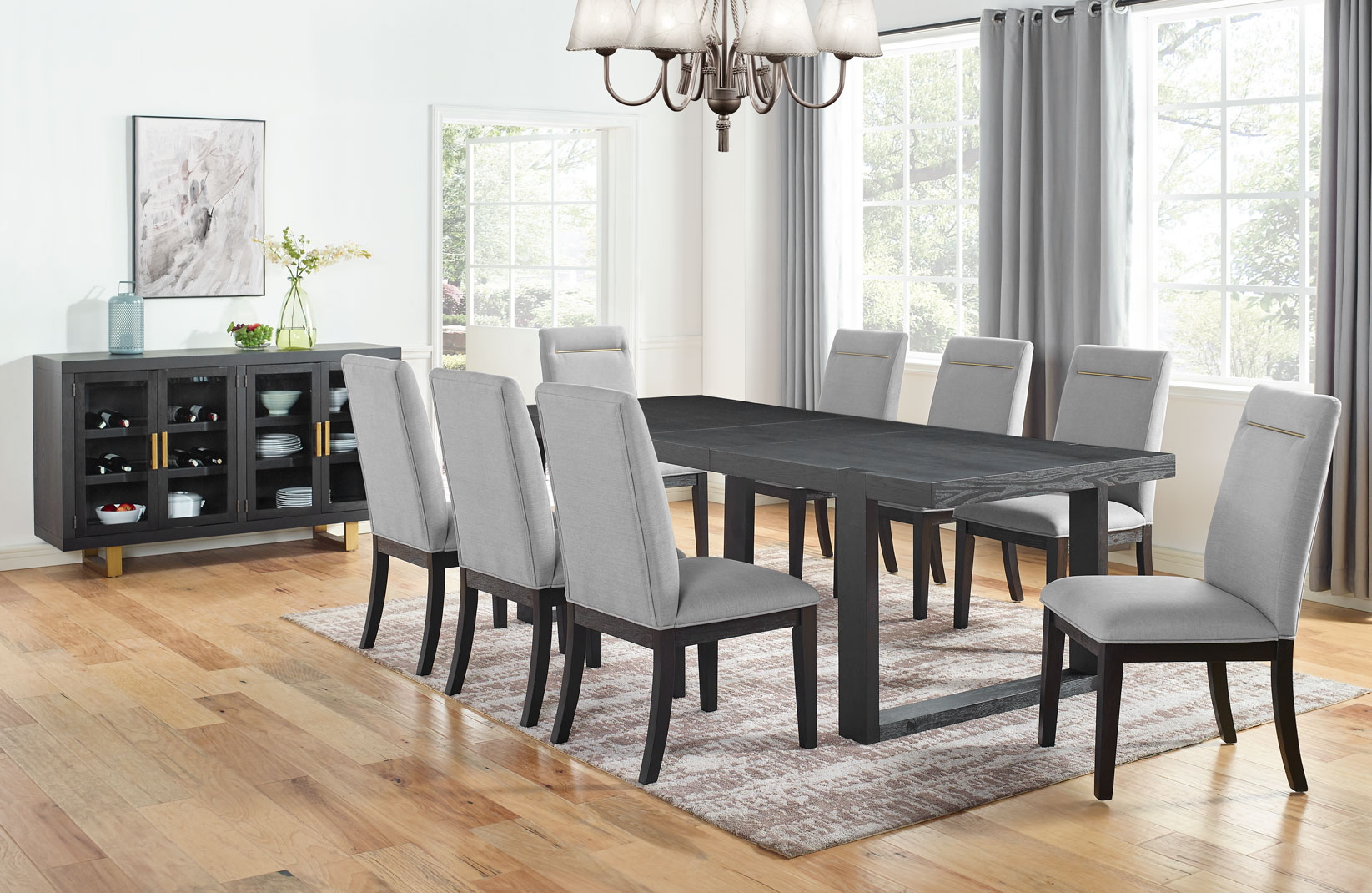 Yves Performance Side Chair, Grey - Image 2